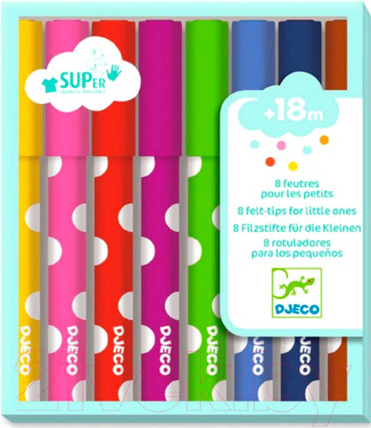 Изображение товара Фломастеры Djeco 09001 (8шт)