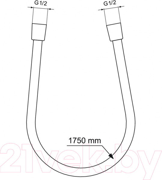 Изображение товара Душевой шланг Ideal Standard Idealflex BE175XG