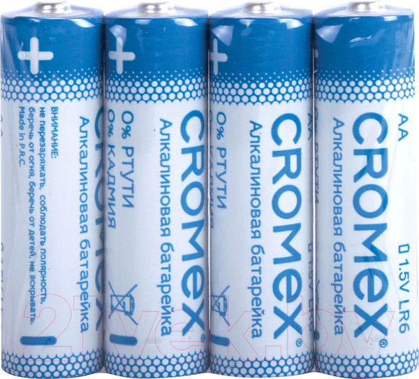 Изображение товара Комплект батареек Cromex Alkaline. Аа LR6 15А / 455593 (20шт)