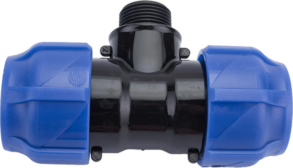 Изображение товара Тройник переходной Valfex ПНД 20-1/2"-20 100/25 / 1210022001220 (с наружной резьбой)