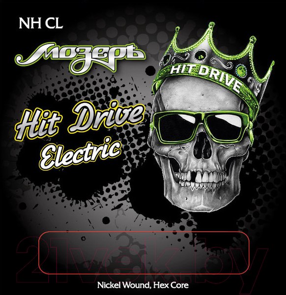 Изображение товара Струны для электрогитары Мозеръ Hit Drive Custom Light / NH-CL