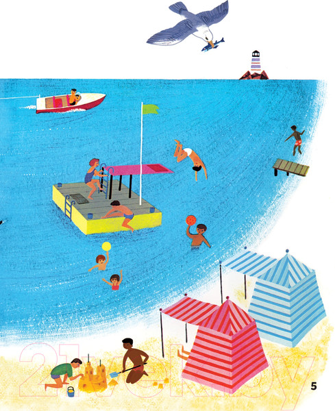 Изображение товара Развивающая книга Эксмо На отдыхе. Книга игр. 100 наклеек (Грэ А.)