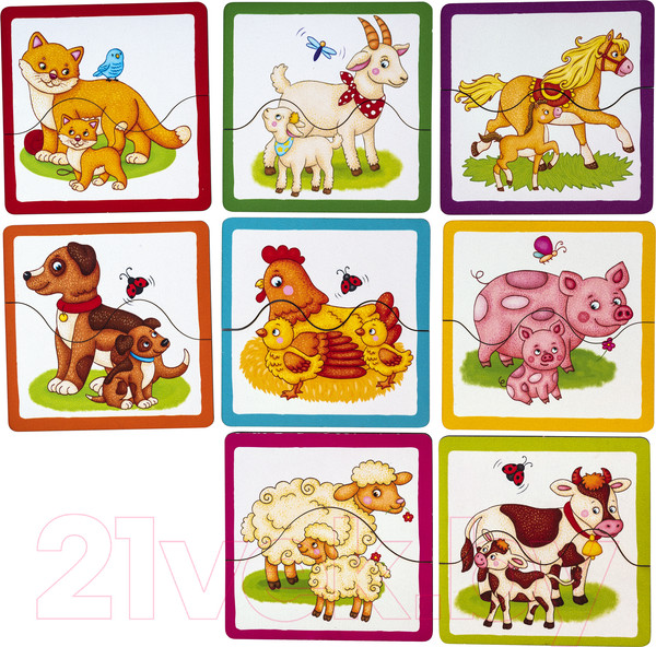 Изображение товара Развивающая игра Айрис-пресс IQ пазл деревянный. Мамины малыши 2+ / 9785811282531