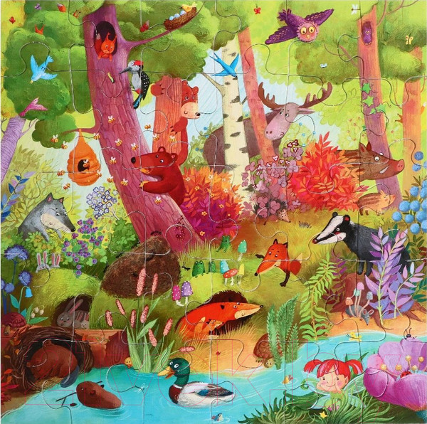 Изображение товара Пазл Айрис-пресс IQ для малышей. Прятки в лесу 3+ / 9785811272679 (30эл)