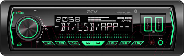 Изображение товара Бездисковая автомагнитола ACV AVS-942BM