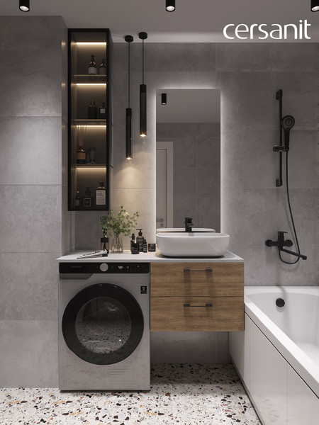 Изображение товара Тумба под умывальник Cersanit Lara 50 Como 50 / 64132 (орех)