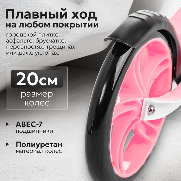 Изображение товара Самокат городской Ricos Impulse 200H (розовый)