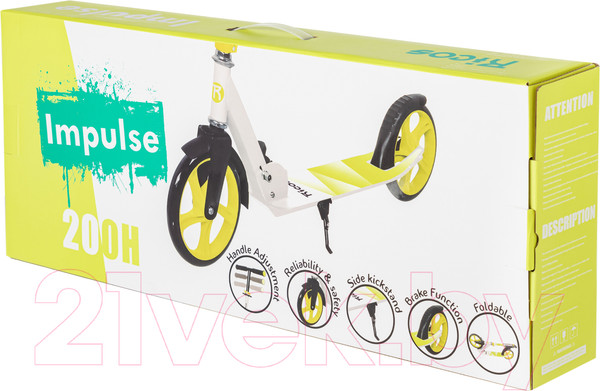 Изображение товара Самокат городской Ricos Impulse 200H (зеленый)