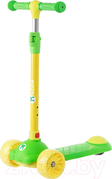 Изображение товара Самокат детский Ricos Magic MS300 (желтый/зеленый)