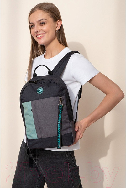 Изображение товара Рюкзак Grizzly RXL-327-3 (черный/мятный)