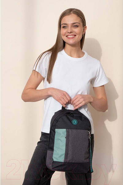 Изображение товара Рюкзак Grizzly RXL-327-3 (черный/мятный)