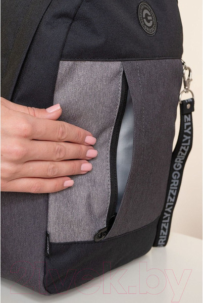 Изображение товара Рюкзак Grizzly RXL-327-3 (черный/серый)