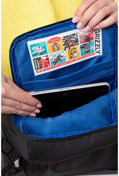 Изображение товара Рюкзак Grizzly RXL-329-1 (черный/синий)