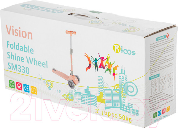 Изображение товара Самокат детский Ricos Vision SM330 (оливковый)