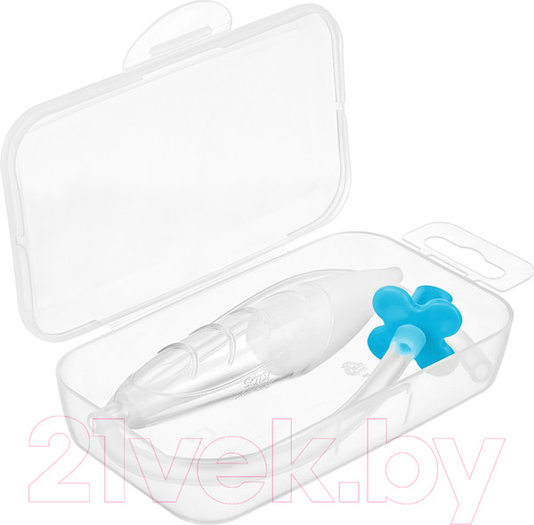 Изображение товара Аспиратор детский Roxy-Kids С мягким наконечником / RND-27-116MB (голубой)