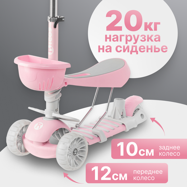 Изображение товара Самокат детский Ricos Bubble KB05D (розовый)
