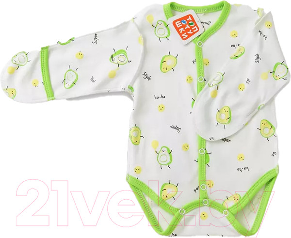 Изображение товара Боди для малышей Топотушки Авокадо с царапками / 6740-62
