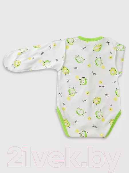 Изображение товара Боди для малышей Топотушки Авокадо с царапками / 6740-62