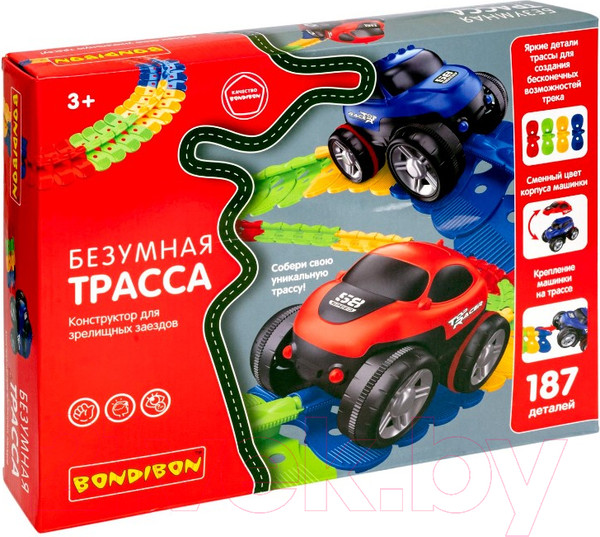 Изображение товара Автотрек гоночный Bondibon Безумная трасса / ВВ5580
