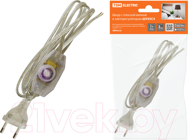 Изображение товара Выключатель для светильника TDM ШУ05С4 / SQ1305-0054