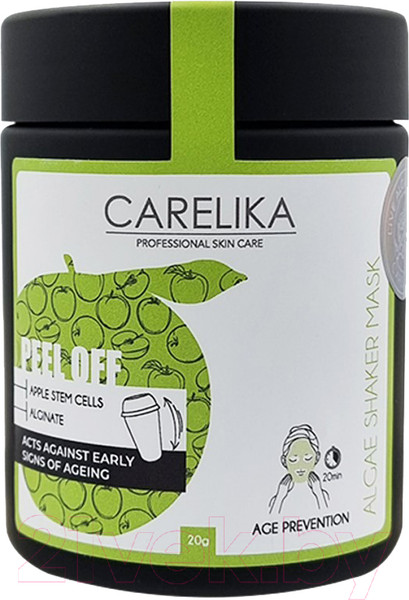 Изображение товара Маска для лица альгинатная Carelika Peel Off Algae Shaker Mask Acts Against Early Signs Of Ageing (20г)