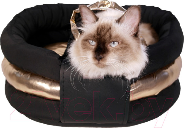 Изображение товара Лежанка для животных AntePrima Marianne / MARPIUMGOLD01 (черно-золотистый)