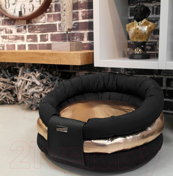 Изображение товара Лежанка для животных AntePrima Marianne / MARPIUMGOLD01 (черно-золотистый)