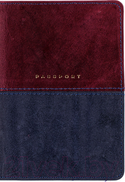 Изображение товара Обложка на паспорт OfficeSpace Duo / 311100 (бордовый/синий)