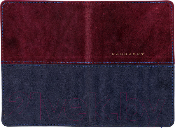 Изображение товара Обложка на паспорт OfficeSpace Duo / 311100 (бордовый/синий)