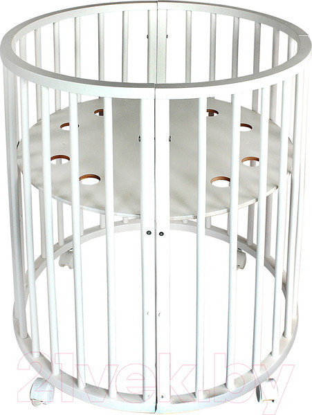 Изображение товара Детская кровать-трансформер INDIGO Simple 7 в 1 поперечный маятник (белый)