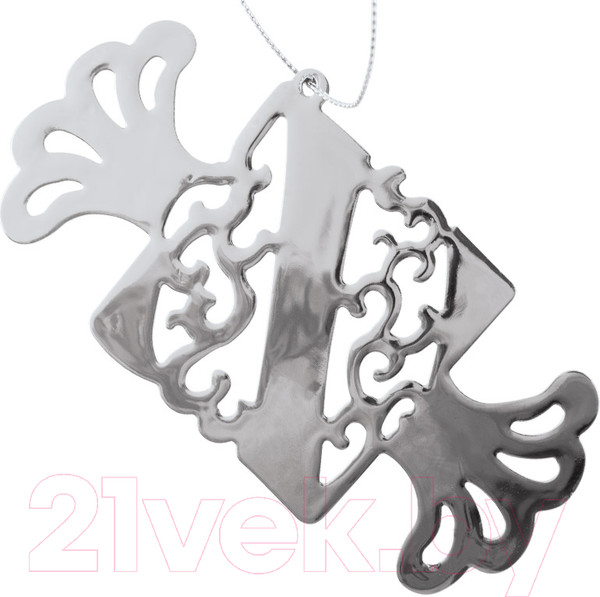 Изображение товара Подвеска новогодняя Волшебная страна Конфета / 100952 (серебристый)