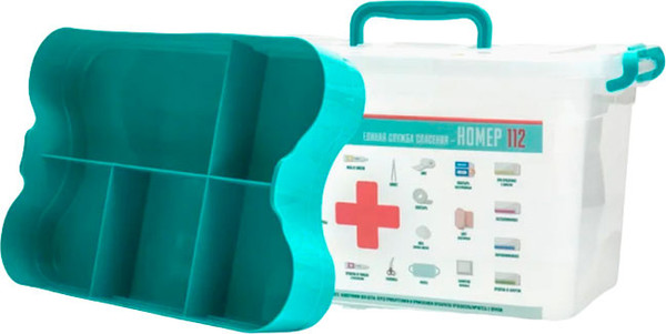 Изображение товара Контейнер для лекарств Полимербыт Домашний доктор / 4380903