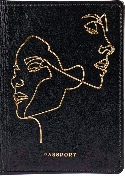 Изображение товара Обложка на паспорт OfficeSpace Life Line / 311103 (черный)