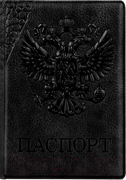 Изображение товара Обложка на паспорт OfficeSpace Герб / 311118 (черный)