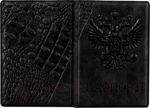 Изображение товара Обложка на паспорт OfficeSpace Герб / 311118 (черный)