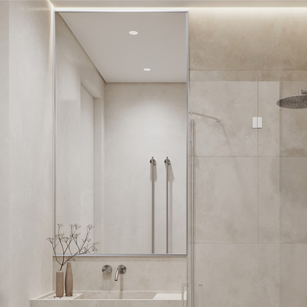 Изображение товара Зеркало Алмаз-Люкс M-427 (120x60см, в алюминиевой раме)