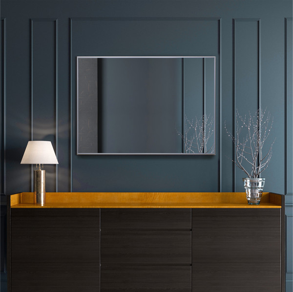 Изображение товара Зеркало Алмаз-Люкс M-411 (100x70см, в алюминиевой раме)