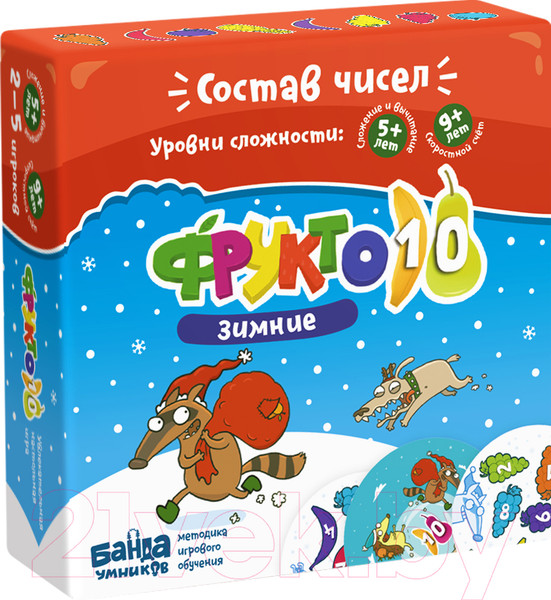Изображение товара Развивающая игра Банда Умников Зимние Фрукто 10 / УМ728