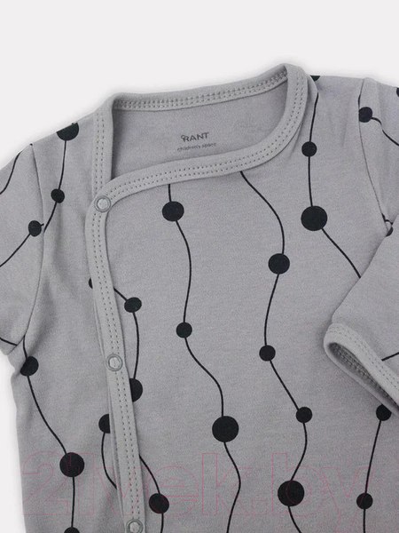 Изображение товара Распашонка Rant Hugs And Kisses / 5373-74 (pattern Grey, р.74)