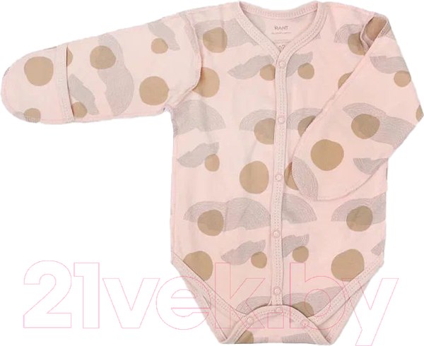 Изображение товара Боди для малышей Rant Hugs And Kisses / HK_PP67-56 (Pattern Pink, р.56)