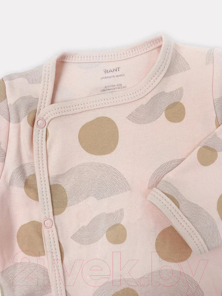 Изображение товара Распашонка Rant Hugs And Kisses / HK_PP53-74 (pattern Pink, р.74)