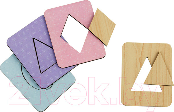 Изображение товара Развивающая игрушка Три совы Методика Сегена. Досочки №2 / РМ00007