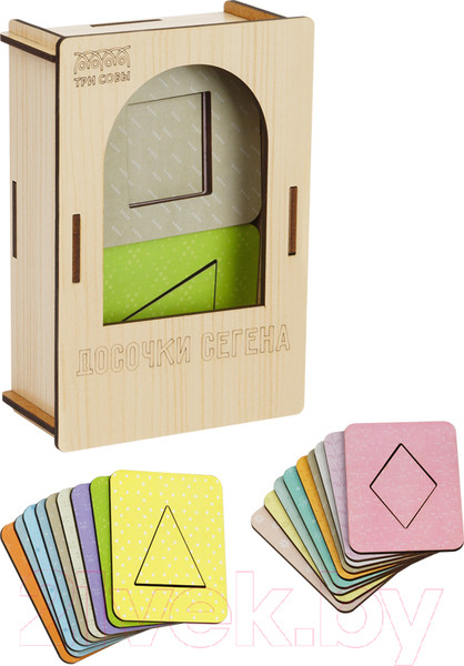 Изображение товара Развивающая игрушка Три совы Методика Сегена. Досочки №2 / РМ00007