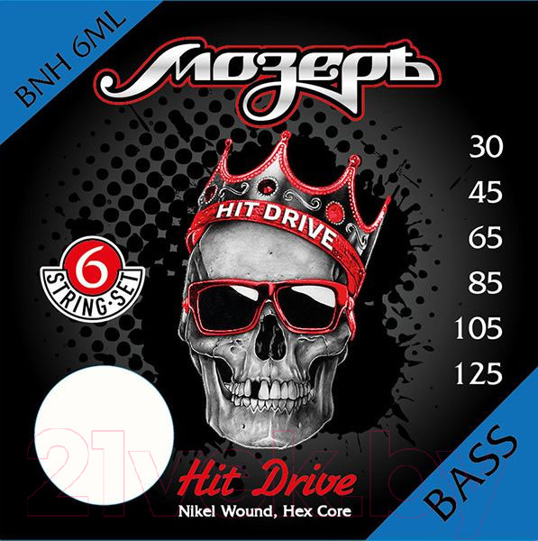 Изображение товара Струны для бас-гитары Мозеръ Hit Drive / BNH-6МL