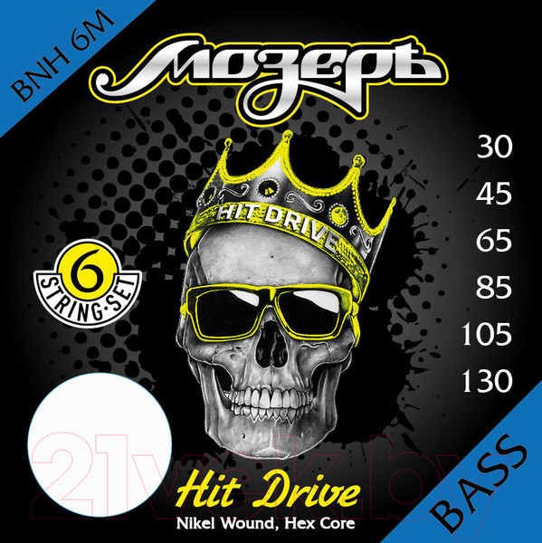 Изображение товара Струны для бас-гитары Мозеръ Hit Drive / BNH-6М