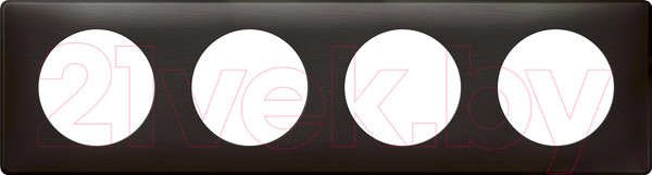 Изображение товара Рамка для выключателей и розеток Legrand Celiane 68984 (карбон)