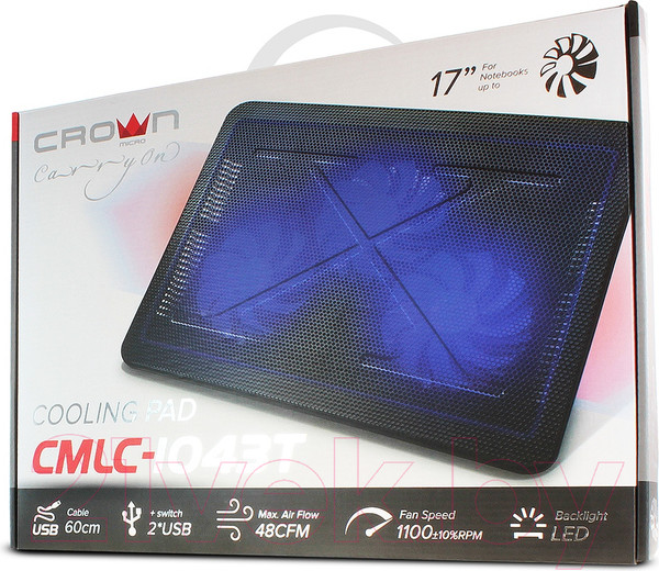 Изображение товара Подставка для ноутбука Crown CMLC-1043T (синий)