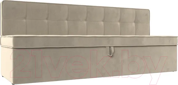 Скамья кухонная мягкая Лига Диванов Техас 340 (микровельвет бежевый)