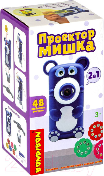 Изображение товара Набор для творчества Bondibon Проектор для рисования Мишка / ВВ5697