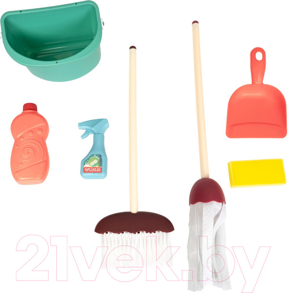 Изображение товара Набор хозяйственный игрушечный Bondibon Хозяюшка Кухня и чистота / ВВ5681